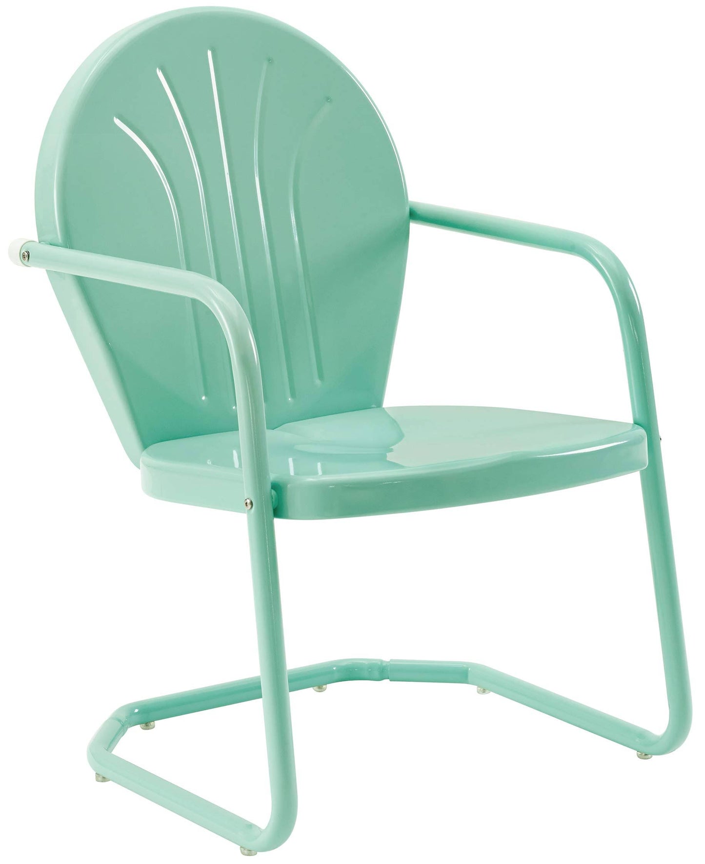 Crosley Griffith Metal Chair Aqua