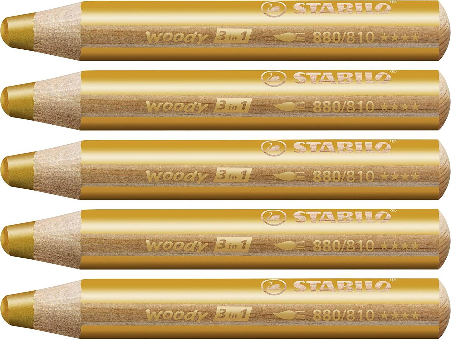 Stabilo Woody Pencil 810 Gold / Pack of 5