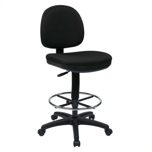 Office Star DC Series Lumbar Support Drafting Chair-Ink Blue