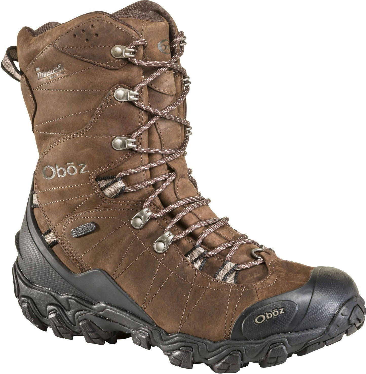 Oboz Mens Bridger 10 inch Insulated B-Dry (13 Bark Brown)