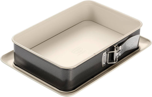 Dr. Oetker Rectangular Springform Pan Small, Baking Tin, Cake Mould, Steel Sheet