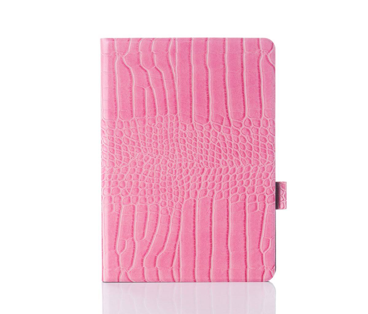 Chic Geeks Faux Crocodile iPad Case - Rose