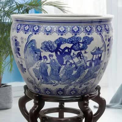 Christien Chinese Porcelain Urn Planter