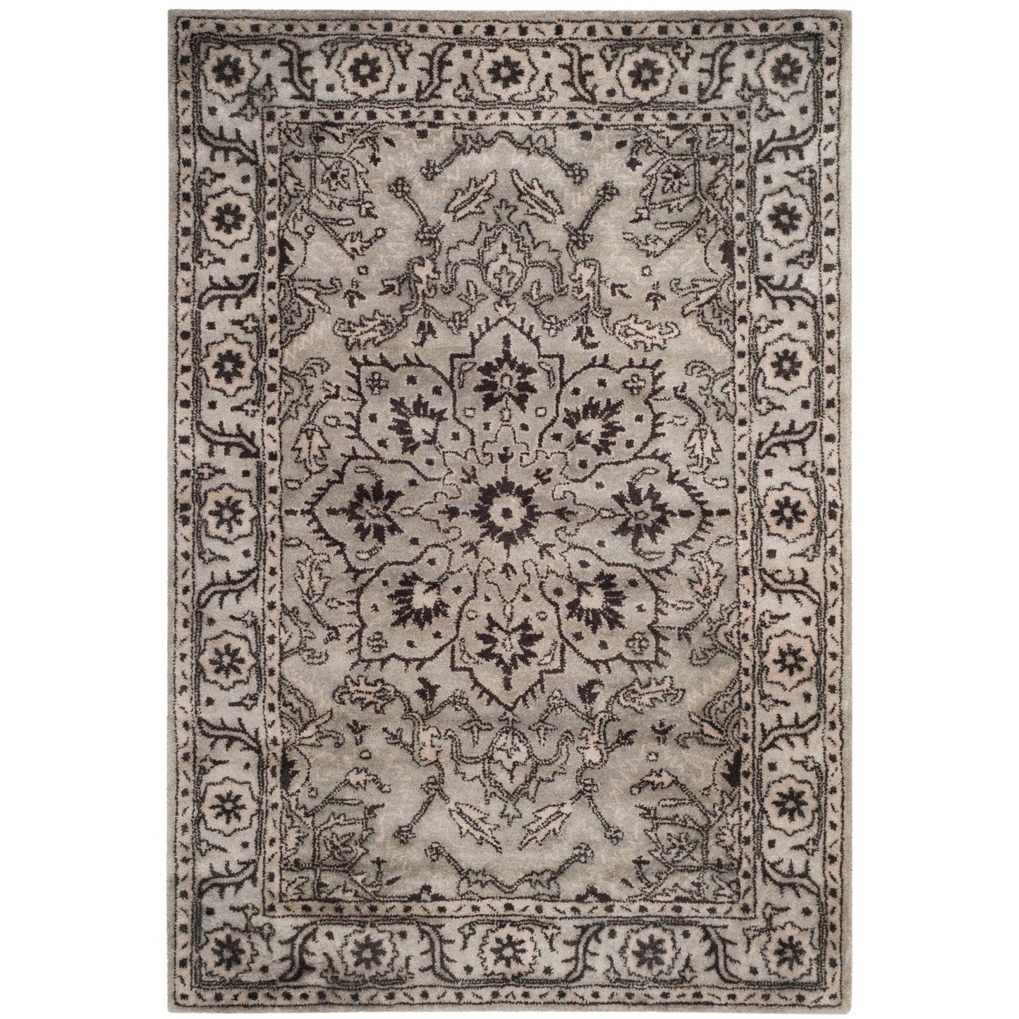 Safavieh Antiquity AT58A Grey / Beige Rug 6 x 6 Square