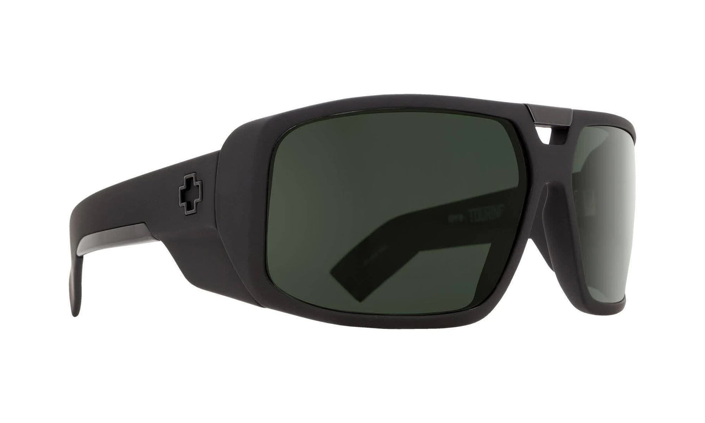 Spy Optic Touring Sunglasses- Soft Matte Black/Happy Grey Green