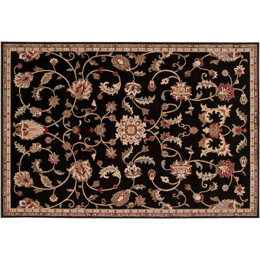 Art of Knot Sabin Black Traditional 311 inch x 53 inch Area Rug