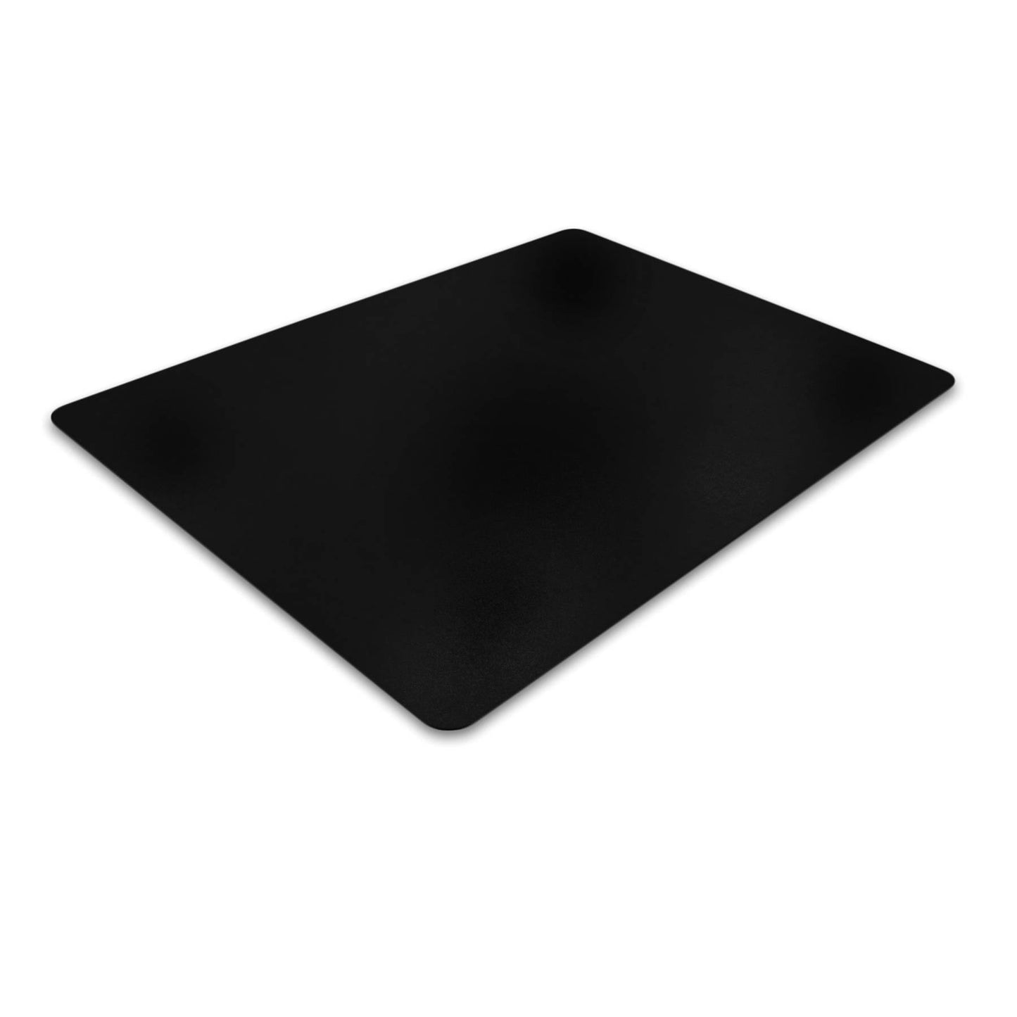 Advantagemat Black Vinyl Rectangular Chair Mat for Hard Floor - 48