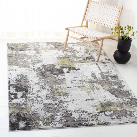 Safavieh Craft Rug Collection CFT820Y - Grey / Green - 4 x 6