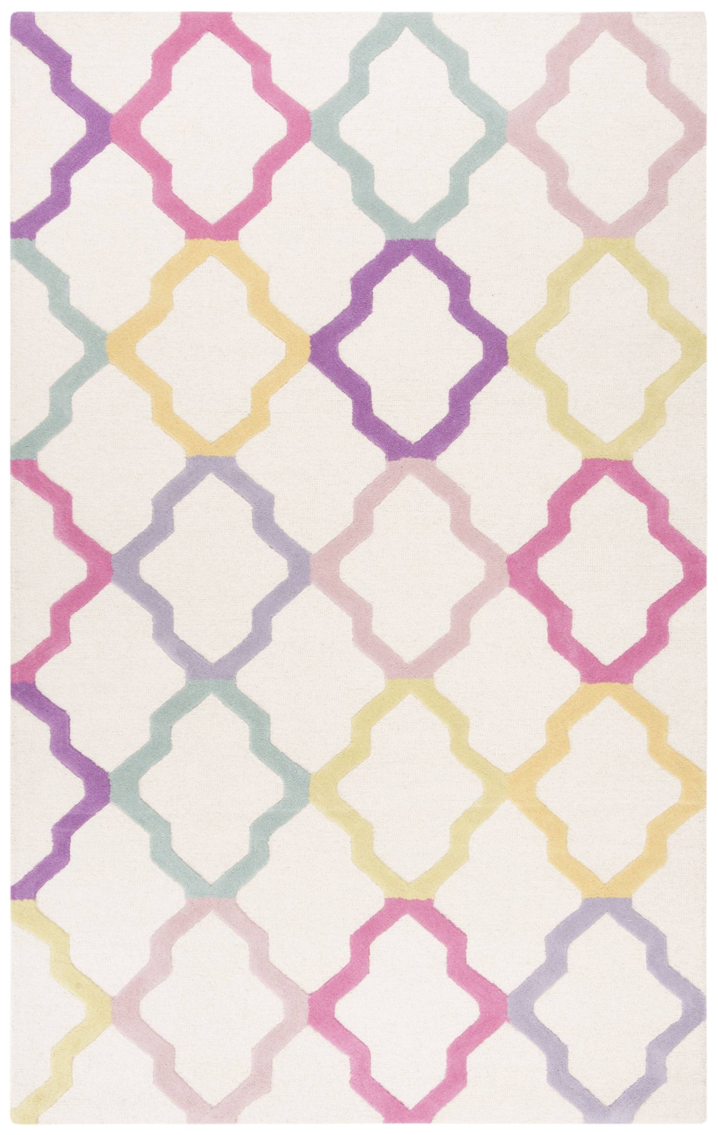 Safavieh Kids 102 Ivory/Multi 5 x 5 Square Area Rug