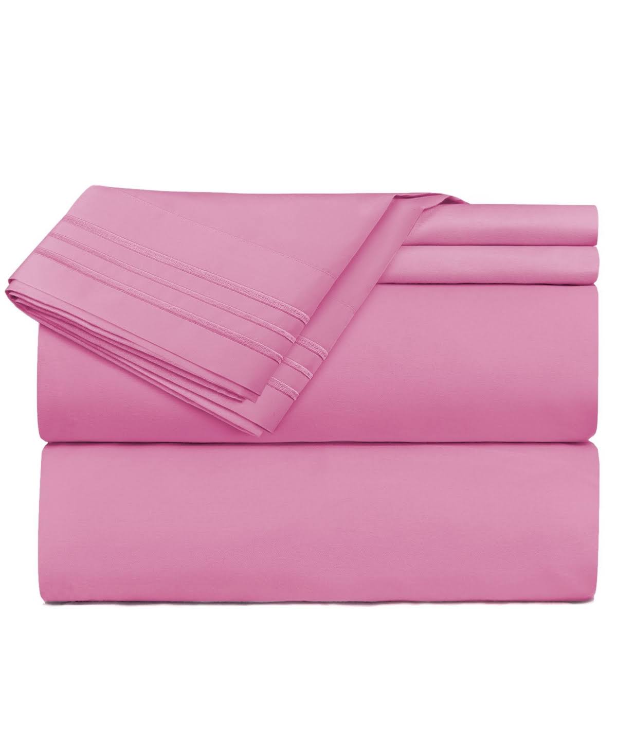 Premier 1800 Series Deep Pocket 4 pc. Sheet Set, King - Pink