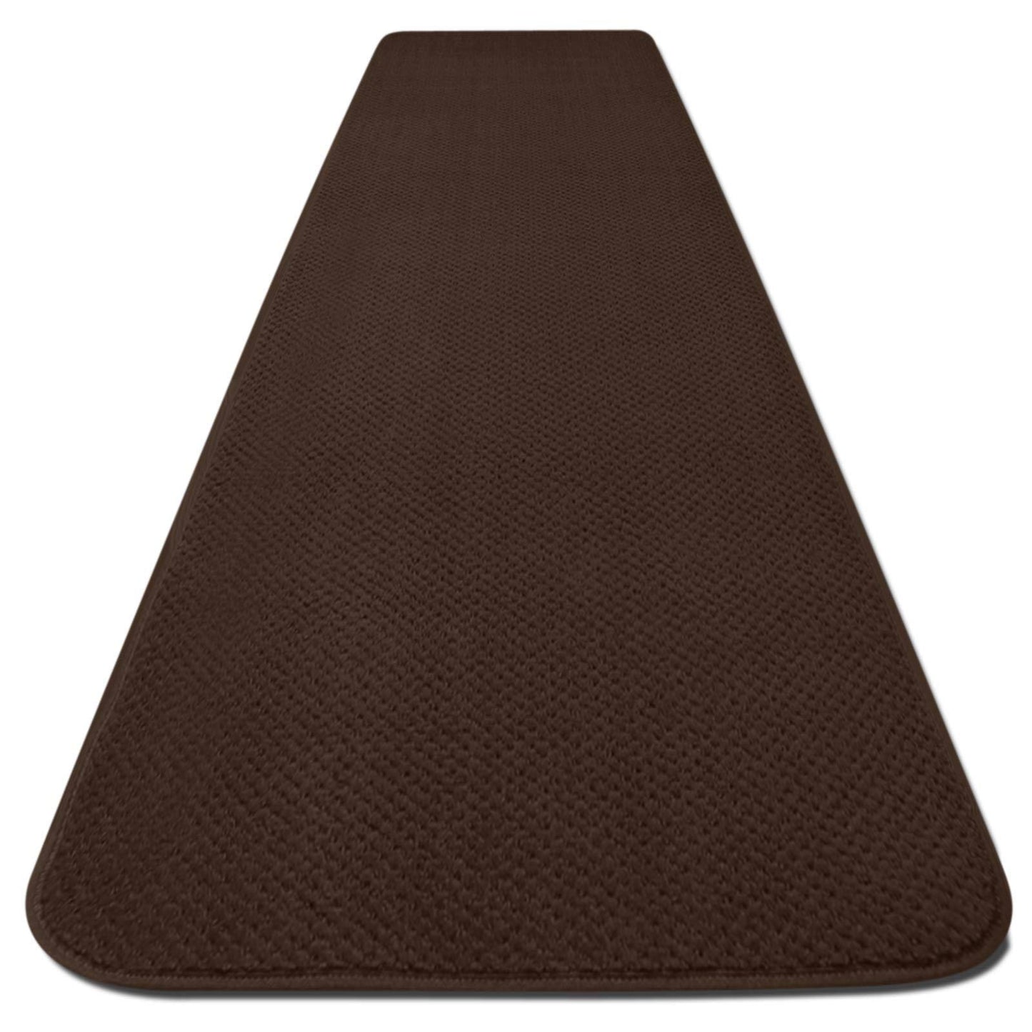 Skid-Resistant Carpet Runner Chocolate Brown 8 ft x 27 in Many Other Sizes to Choose from