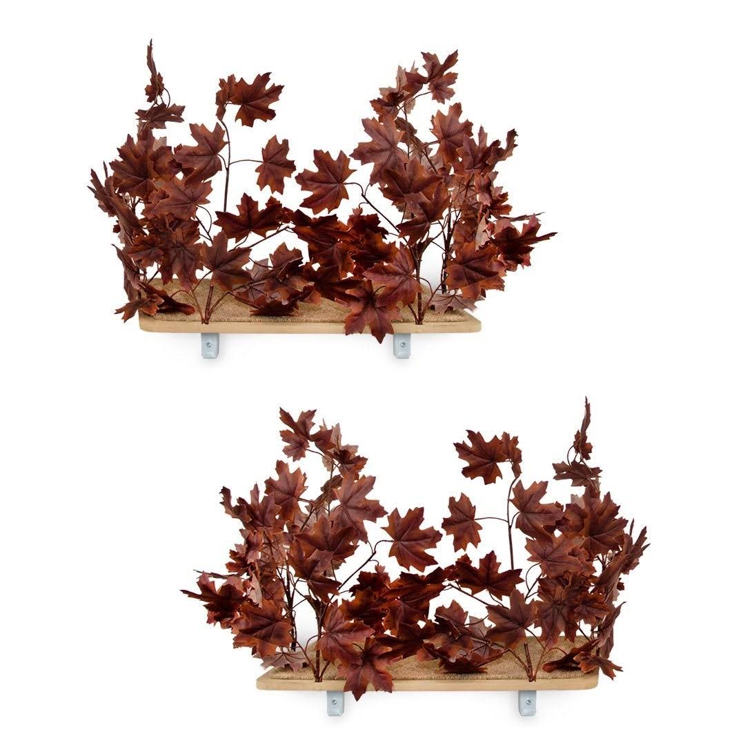 On2Pets Cat Canopy Shelves -Rectangle (Plum Autumn), Size: 10 lbs