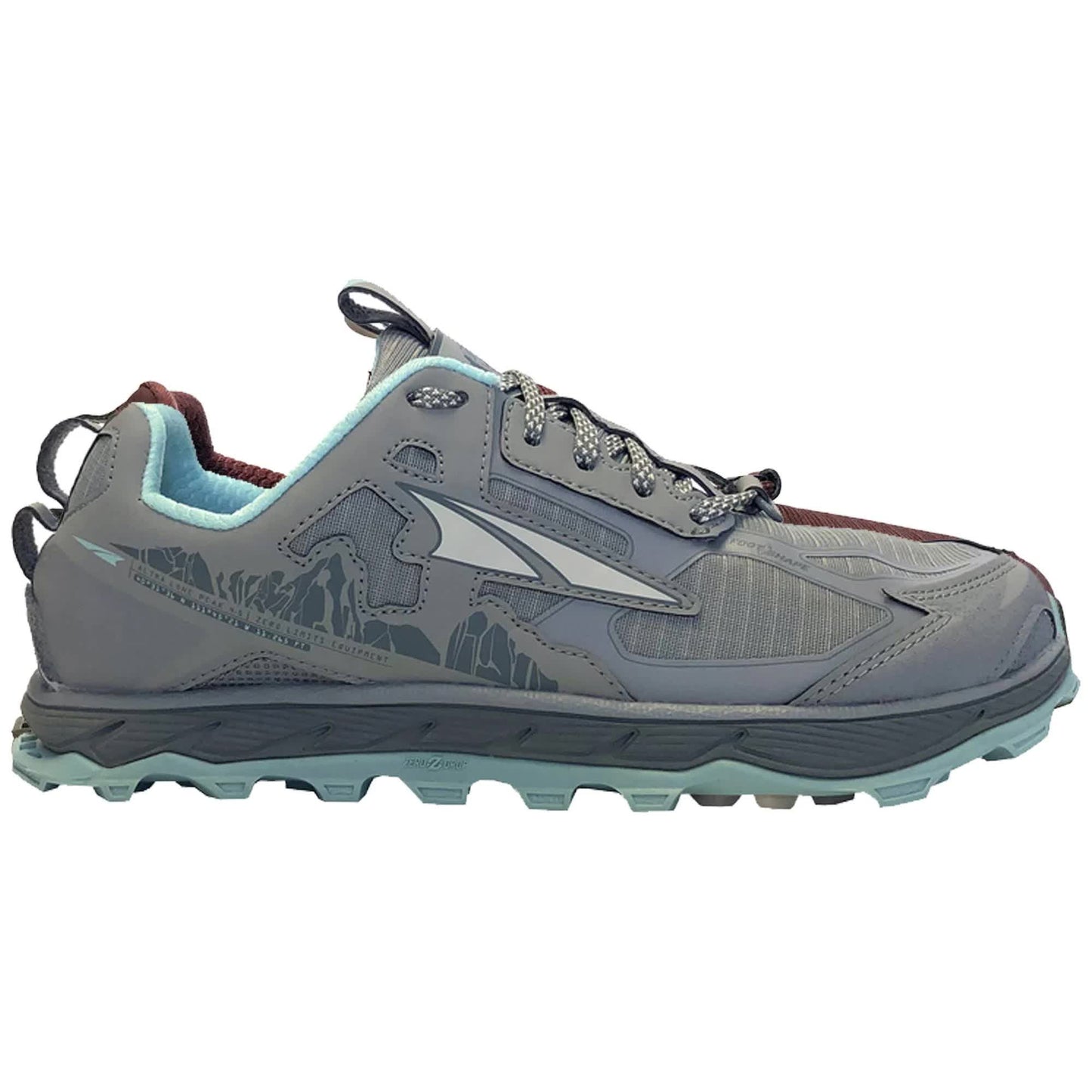 Altra Womens Lone Peak 4.5, 7 / Turquoise/Natural Grey