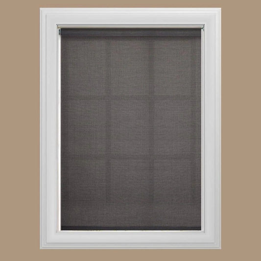 Bali Cut-to-Size Graphite Cordless UV Blocking Fade Resistant Roller Shades 70.5 in. W x 72 in. L, Grey