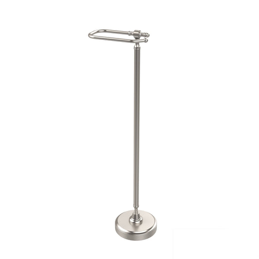 Allied Brass Retro Wave Collection Free Standing Toilet Tissue Holder - Satin Brass RWM-5