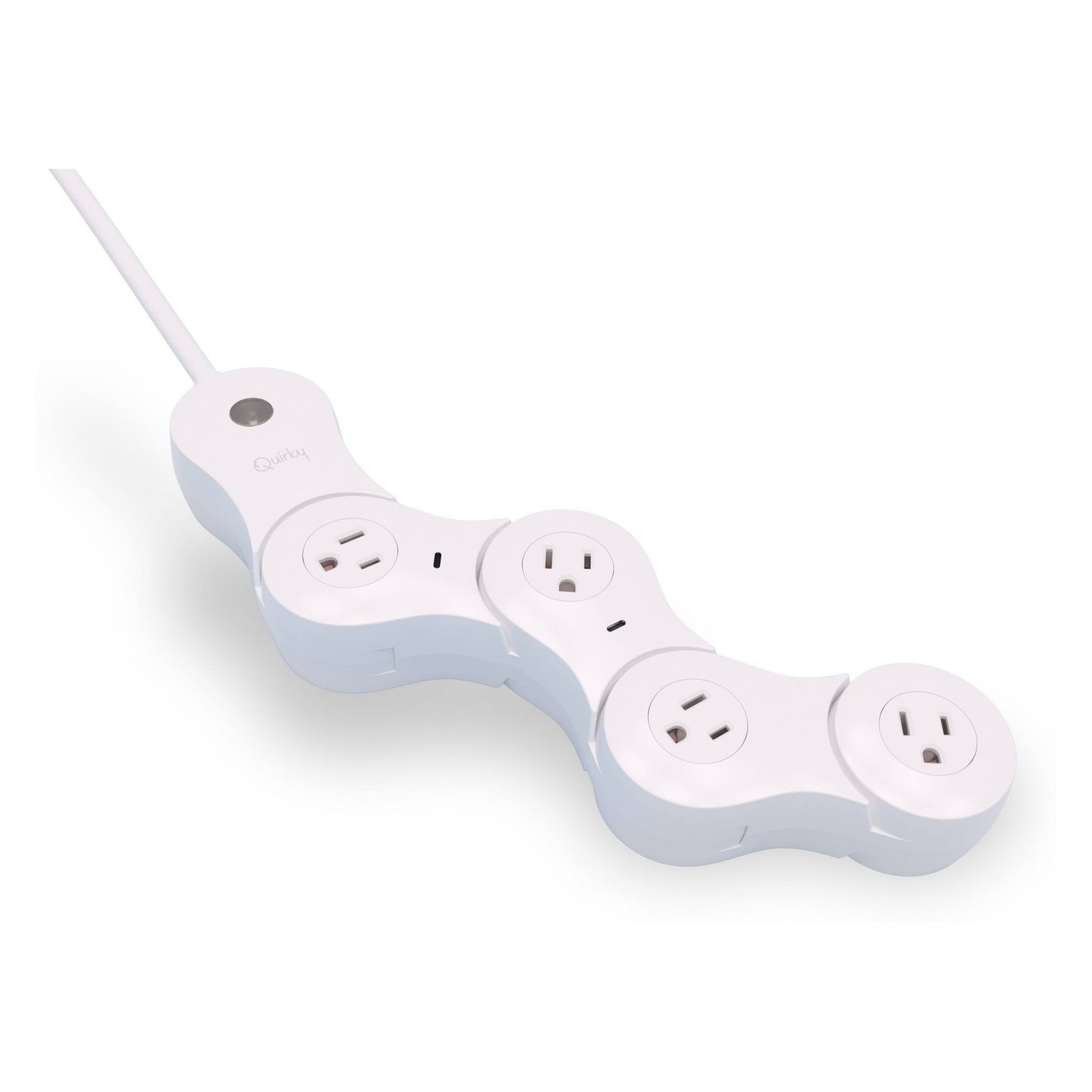 Quirky Pivot Power Smart - Flexible 4 Outlet Power Strip