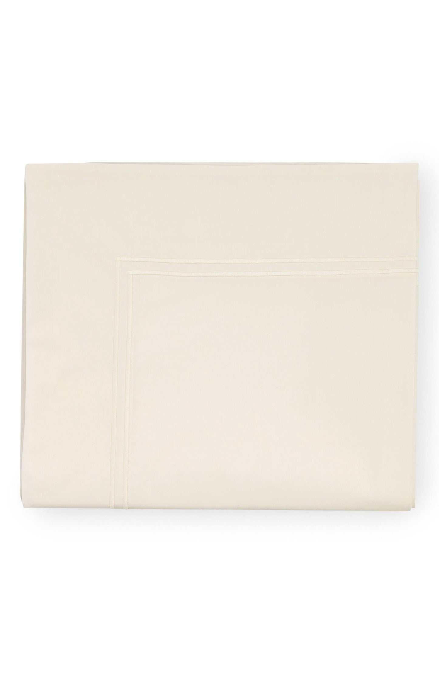 Sferra Grande Hotel Flat Sheet, King - Ivory/Ivory