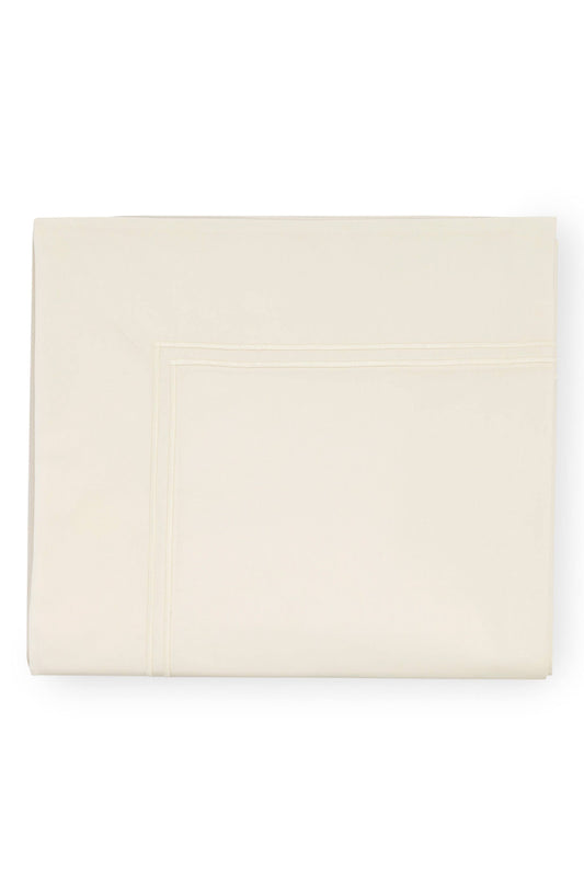 Sferra Grande Hotel Flat Sheet, King - Ivory/Ivory