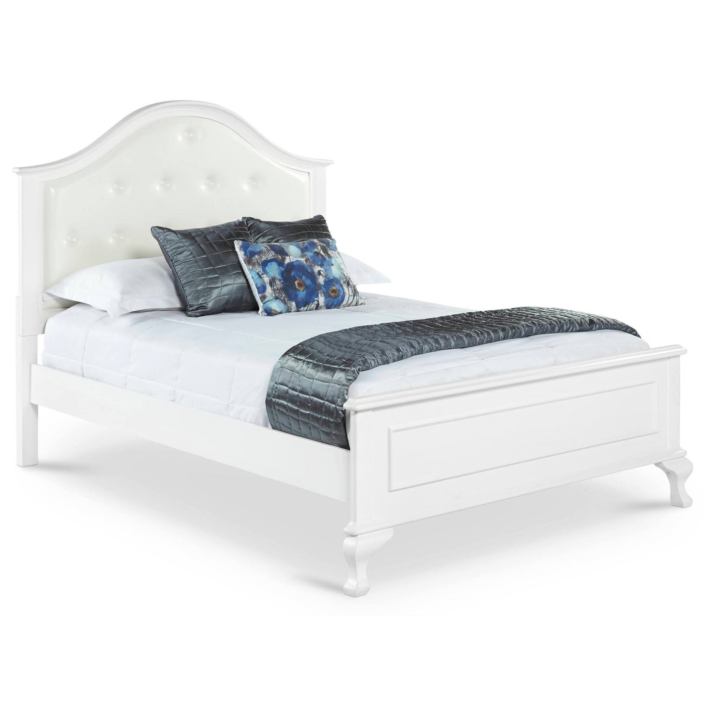 Picket House Furnishings Jenna Panel Bed, White, Full