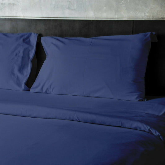 Bluff City Bedding 4 Pieces Bamboo Fiber Blend Bed Sheet Set, Deep Pockets - Royal Blue - King/California King