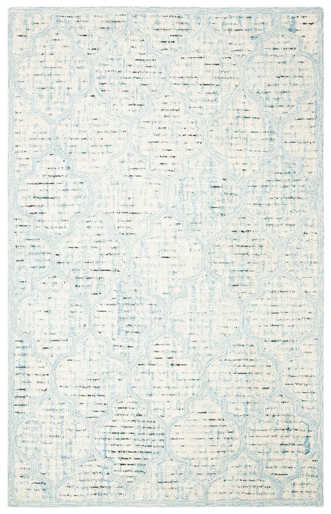 Safavieh 8 x 10 Abstract ABT474K Ivory / Turquoise Rug