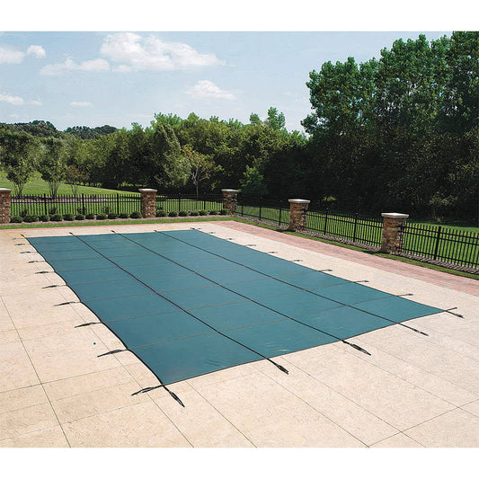 Blue Wave Green Rectangular In-Ground Pool Safety Cover - 15 x 30