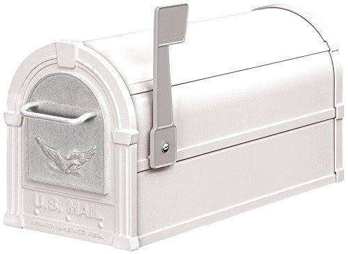 Salsbury Industries 4855e-whs Eagle Rural Mailbox White Silver