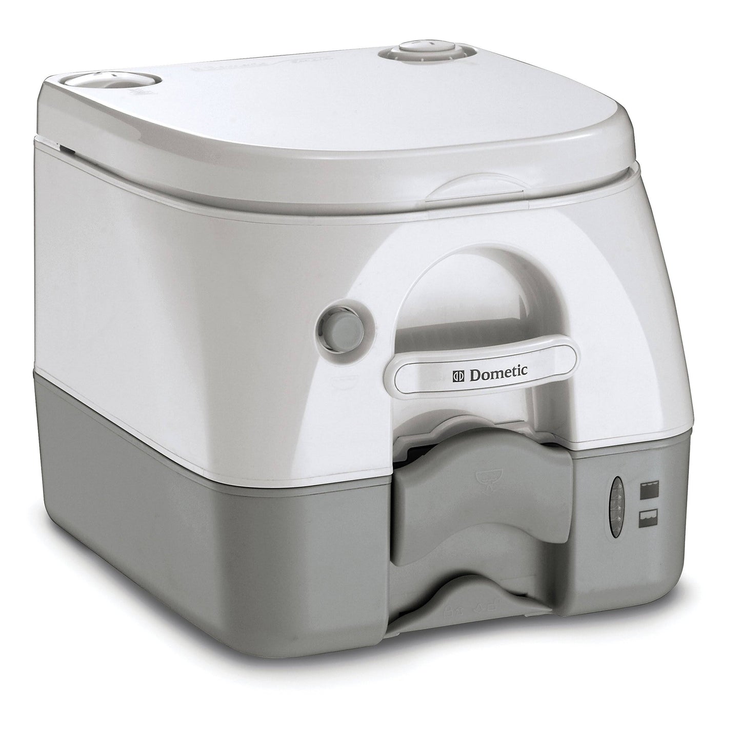 Dometic - 974 Portable Toilet 2.6 Gallon - Grey W Brackets