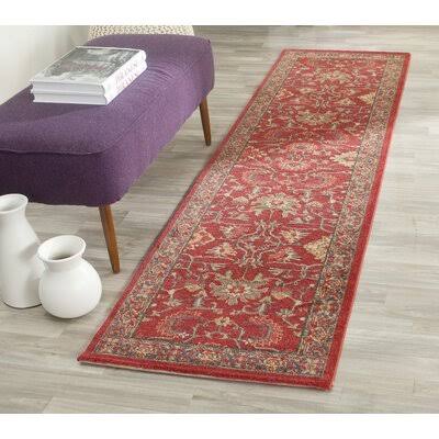 Pennypacker Oriental Red/Navy Area Rug Astoria Grand Rug Size  Runner 22