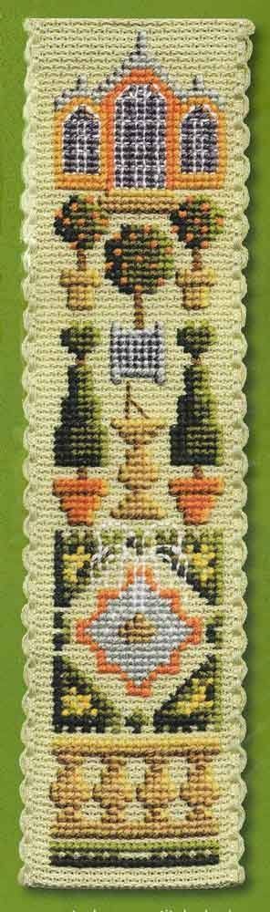 Textile Heritage Counted Cross Stitch Bookmark Kit - Orangery