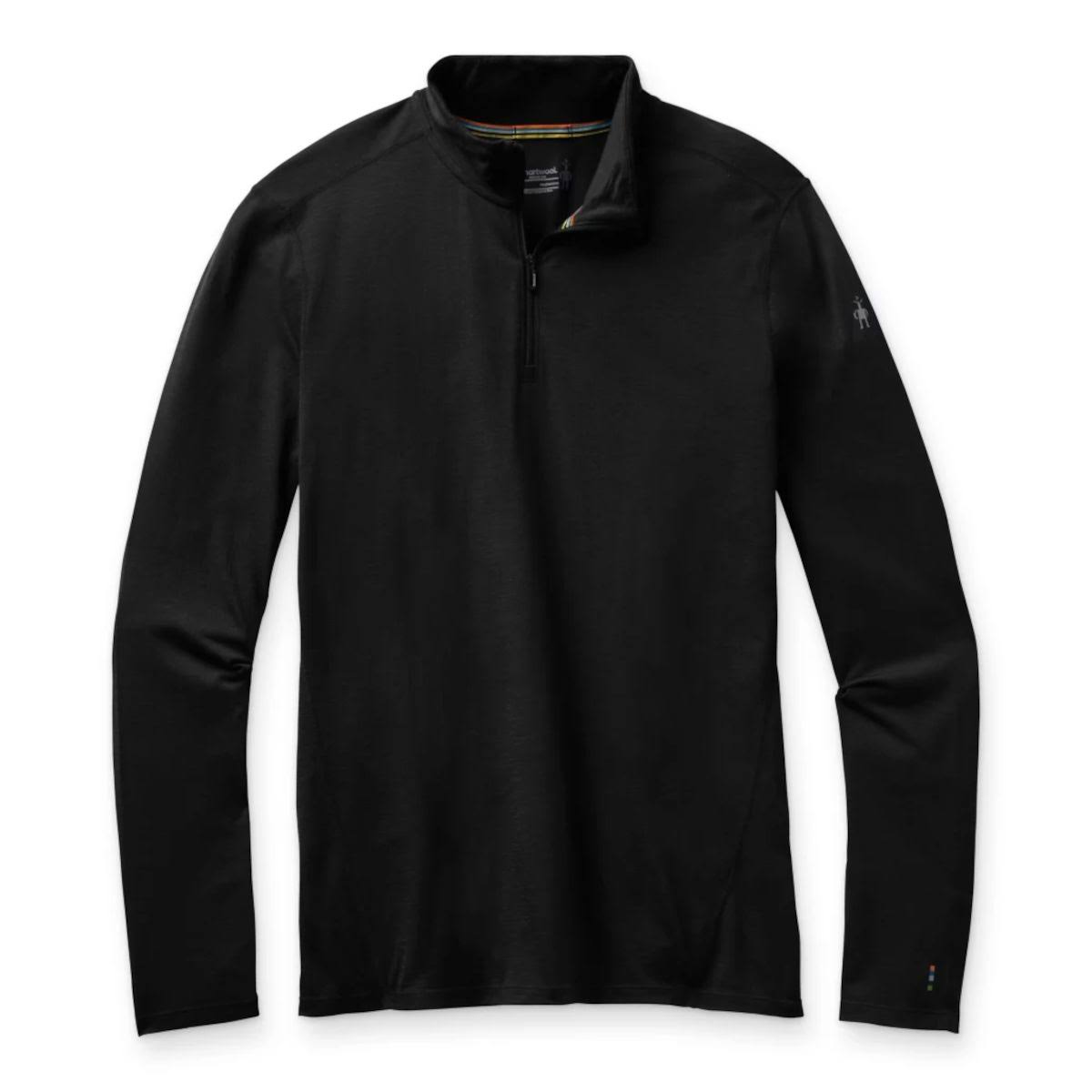 Smartwool Men\x27s Merino 150 Baselayer 1/4 Zip, Black, Medium