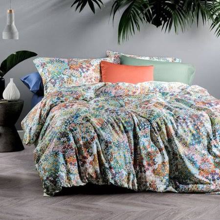 Plaisance Cotton Reversible Duvet Cover Set Bungalow Rose Size: Twin