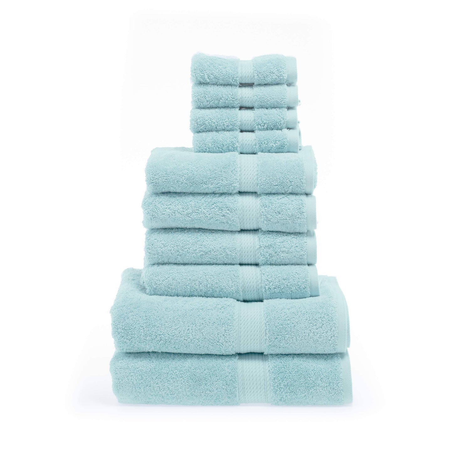 Superior 900 GSM Egyptian Cotton Solid 10-Piece Towel Set