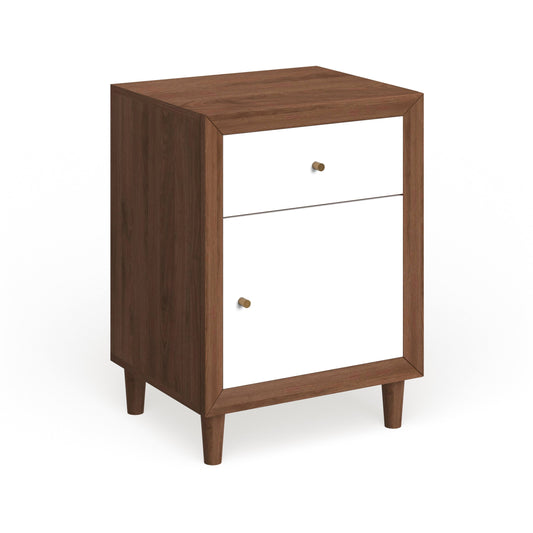 Carson Carrington Trollhattan Mid-Century Single-Drawer Nightstand