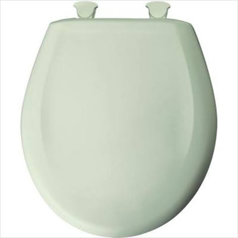 Round Closed Front Toilet Seat in Sea Mist Green CO1638855