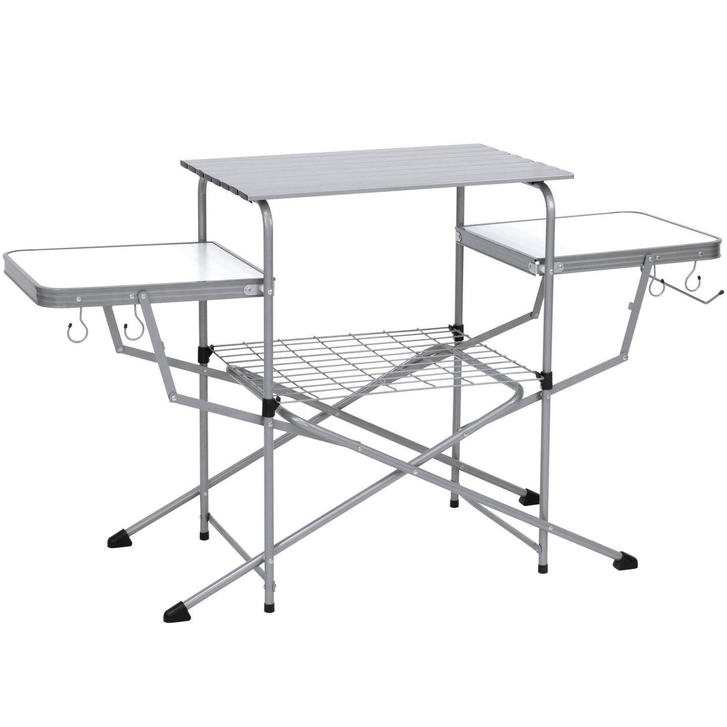 Best Choice Products Portable Outdoor Folding Camping Grilling Table w/Carrying Case