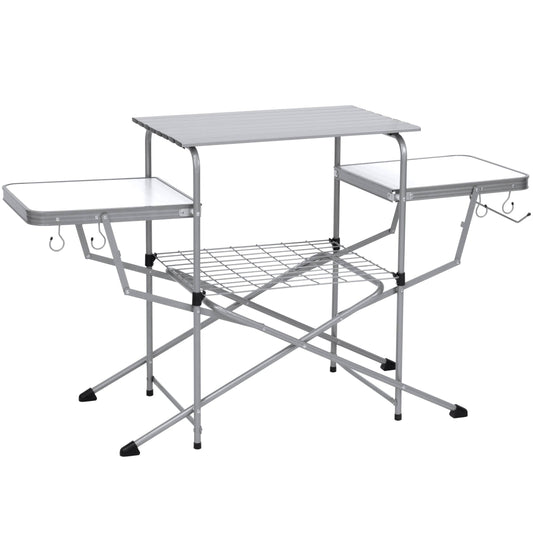 Best Choice Products Portable Outdoor Folding Camping Grilling Table w/Carrying Case