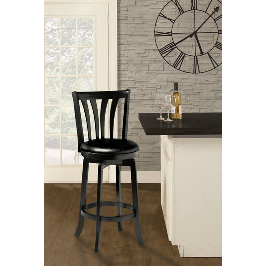 Copper Grove Goldenrod Swivel Stool - Black - Bar Height