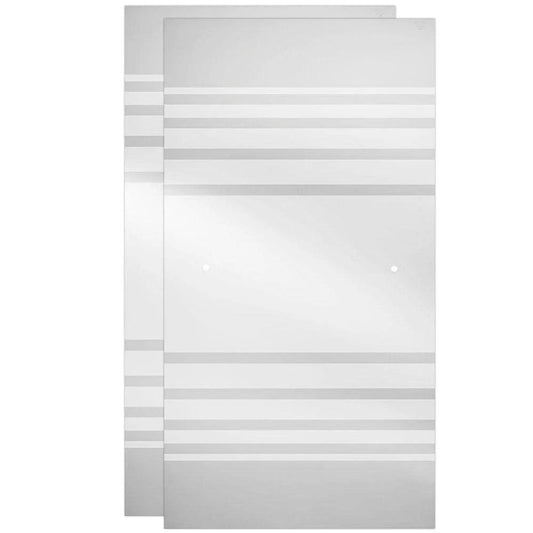 Delta 60 in. Sliding Bathtub Door Glass Panels in Transition (1-Pair)