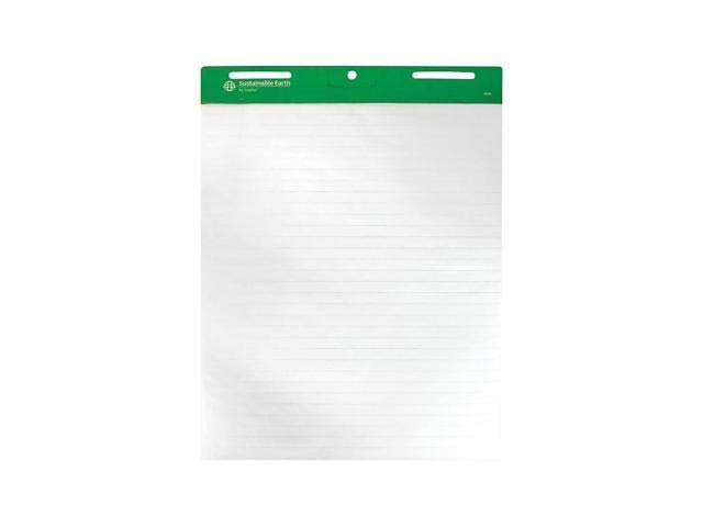 Sustainable Earth By Staples - Easel pad - 27 in x 34 in - 50 sheets - white - ruled