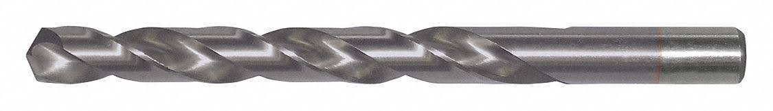 Chicago Latrobe 150ASP-TA High-Speed Steel Jobber Length Drill Bit, TiAlN Coated, Round Shank, 135 Degree Split Point, Wire Size