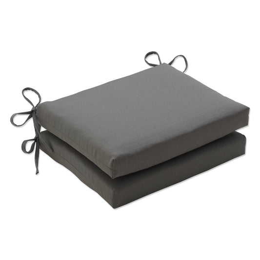 Pillow Perfect - Forsyth Taupe Squared Seat Cushion (Set of 2)