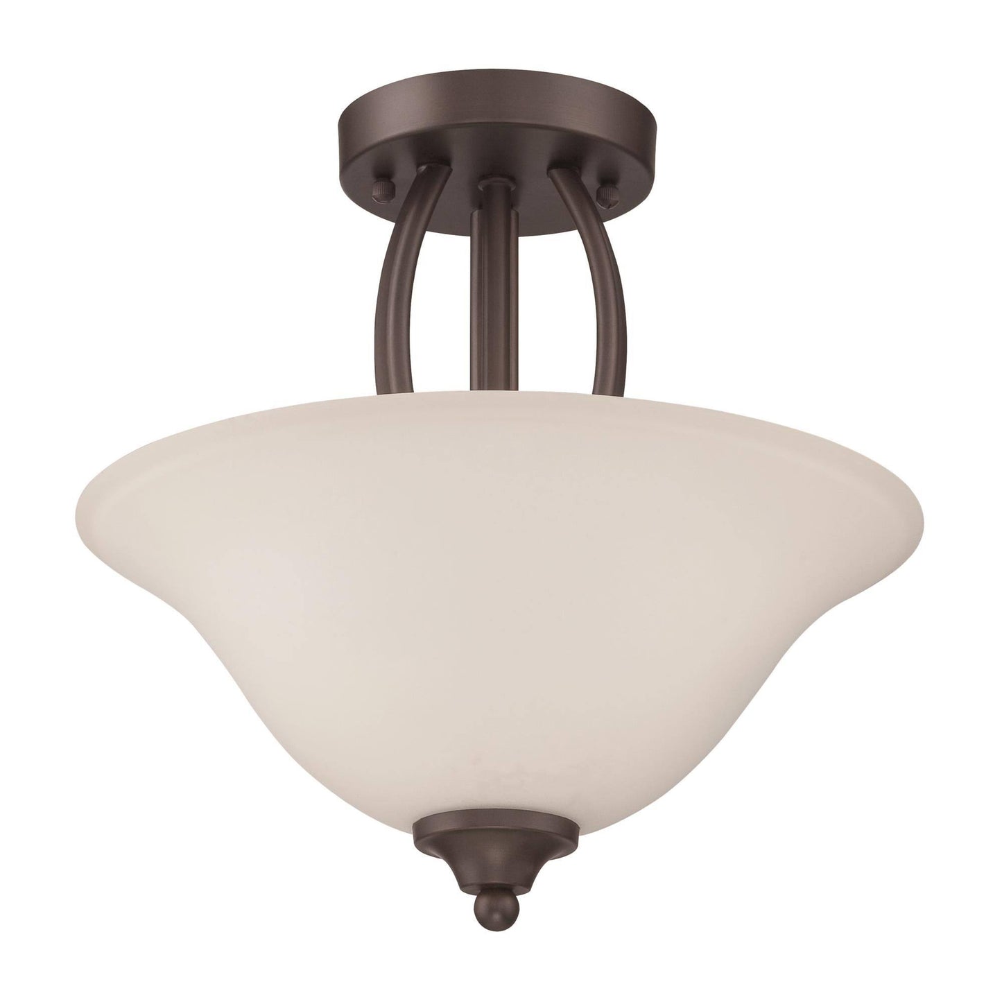 Craftmade Northlake 2 Light Convertible Semi Flush, Aged Bronze - 38352-ABZ