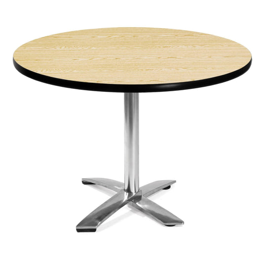 Ofm 42x22 Round Flip-Top Multi-Purpose Table, Oak