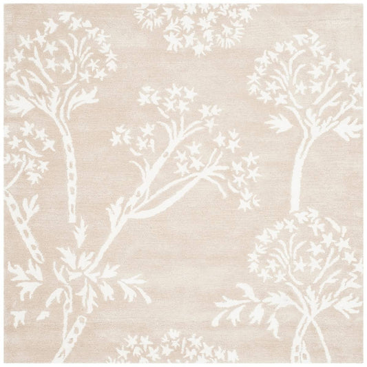 Safavieh Bella BEL131C Sand - Ivory 5 Square Area Rug