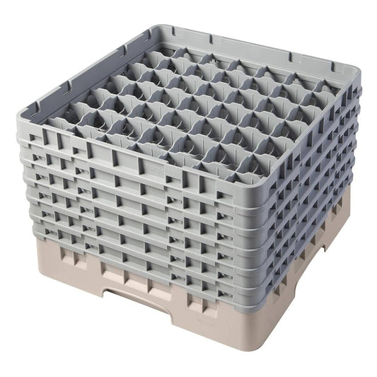 Cambro 49S1114184 Glass Rack - 49 Compartments - 6 Extenders