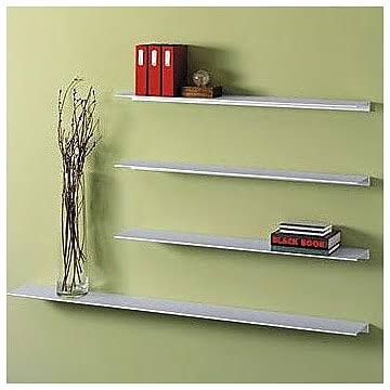 Peter Pepper Envision Aluminum Floating Wall Shelf Size 36