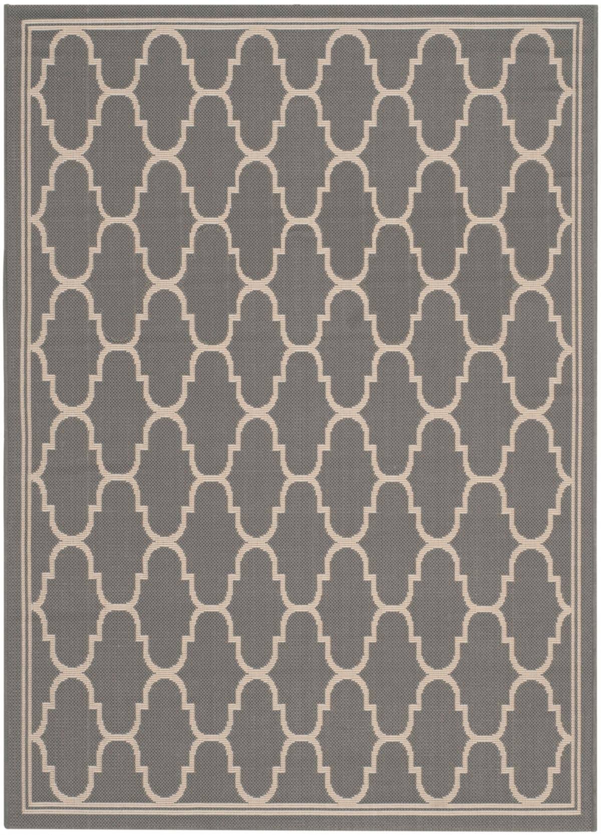 Safavieh Courtyard Anthracite Beige 9 x 12-6