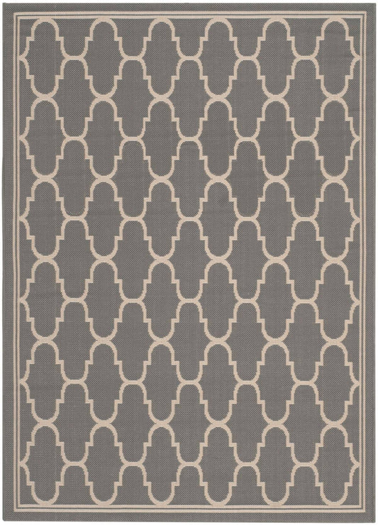 Safavieh Courtyard Anthracite Beige 9 x 12-6