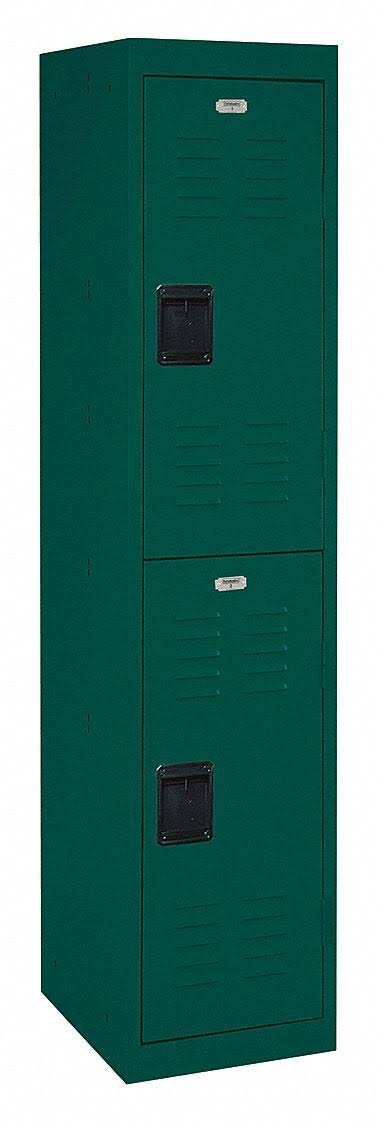 Sandusky Lee LF2B151866-08 2 Tier Welded Steel Storage Locker, 66x22 Height, Forest Green